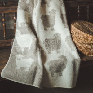 Wool blanket ,,Avytė" beige
